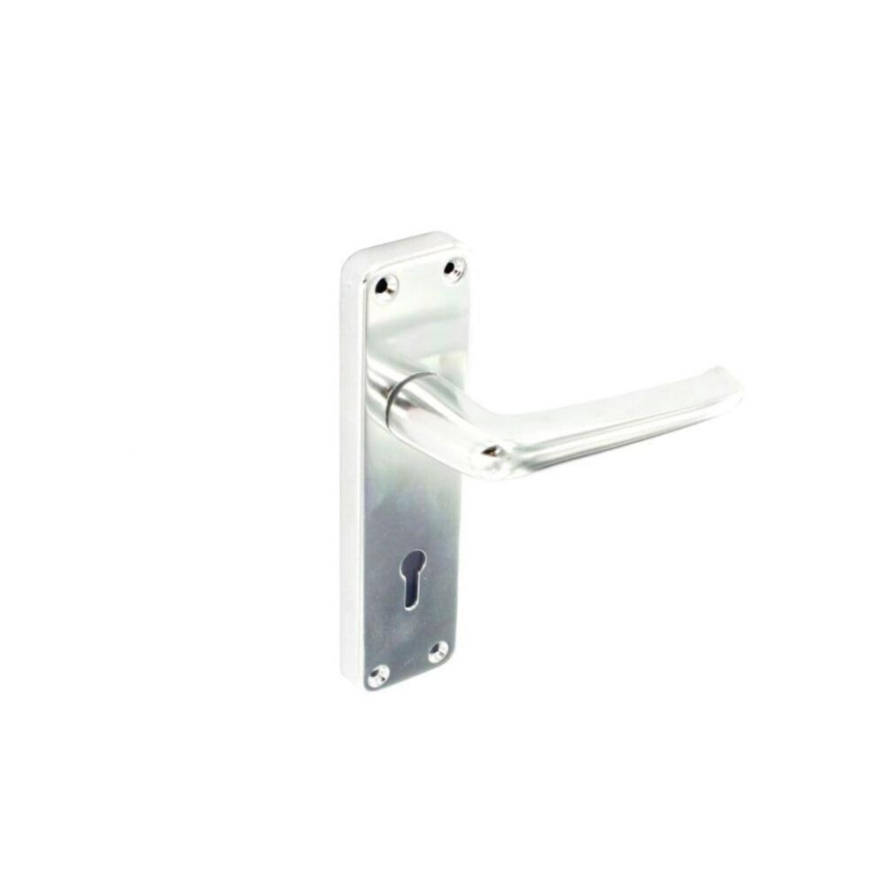 Securit Bradford Aluminium Lock Handle (Pack Of 2) 5063107609489