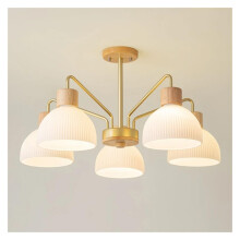 Modern Wooden Pendant Light with Elegant Branch Design LED Chandelier for Dining and Living Room
