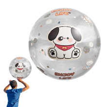 Inflatable Beach Ball 60cm Transparent Double Layer LeakResistant for Pool Party and Outdoor Fun