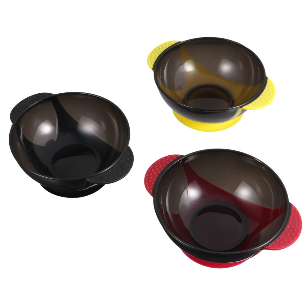 3pcs Silicone Hair Dye Mixing Bowls Set, Stackable Easy Clean Salon and Home Use