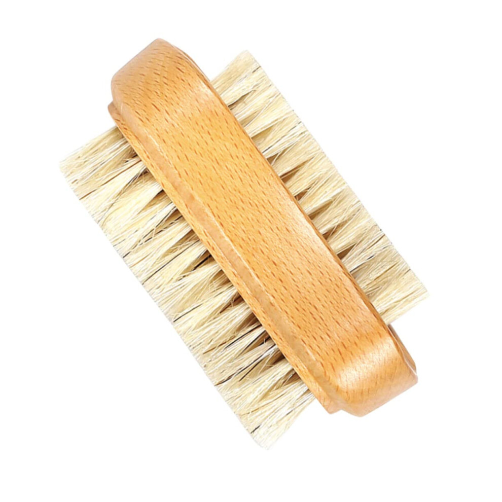 DoubleSided Nail Cleaning Brush with Gentle Bristles for Manicure Pedicure Cuticle Dirt Removal