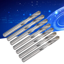 10 piezas de brocas helicoidales de vástago recto plateadas de 9 mm