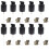 10PCS Foundation Pump Set, Black LeakProof Liquid Dispenser for MAC Studio Fix Fluid 1