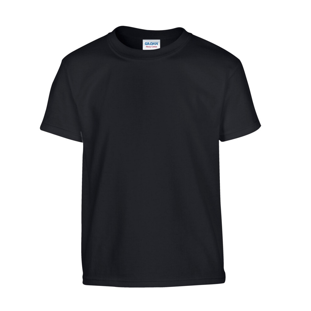 Gildan (2-4 Years, Black) Childrens/Kids Plain Lightweight T-Shirt