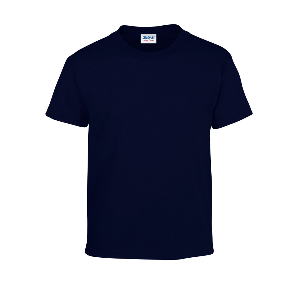 New Gildan Boys (9-11 Years, Navy) Childrens/Kids Plain Lightweight T-Shirt Blue,Multicoloured