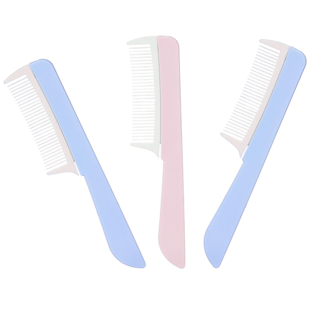 Unisex Wide Tooth Comb For Thick Curly Hair, 3Pcs Detangling Comb Set For Wet And Dry Gentle Styling
