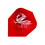 (One Size, Red) Harrows 100 Micron Dart Flights Set 1
