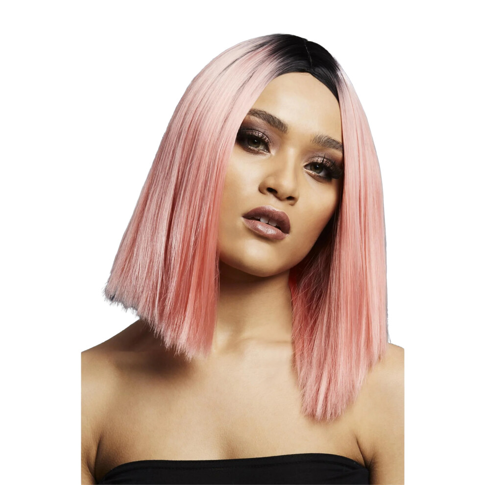 Fever Unisex Pink Womens/Ladies Kylie Two Tone Wig
