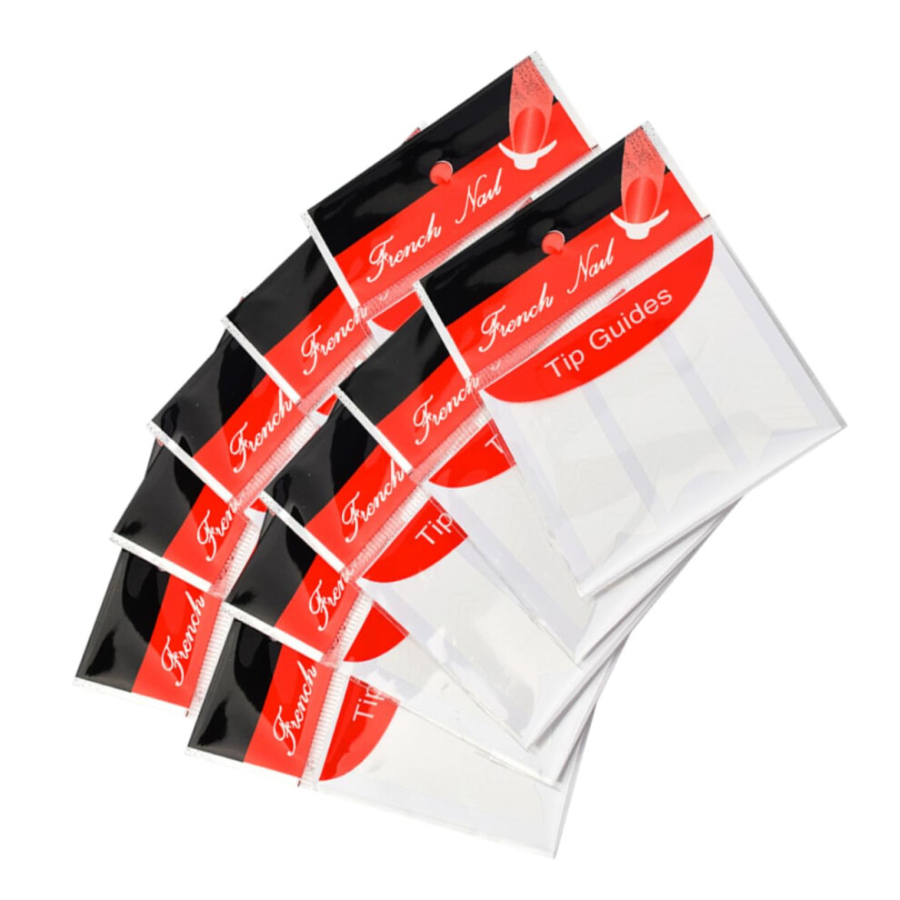 French Nail Stickers 10 Sheets SelfAdhesive Guides for DIY French Manicure and Nail Art
