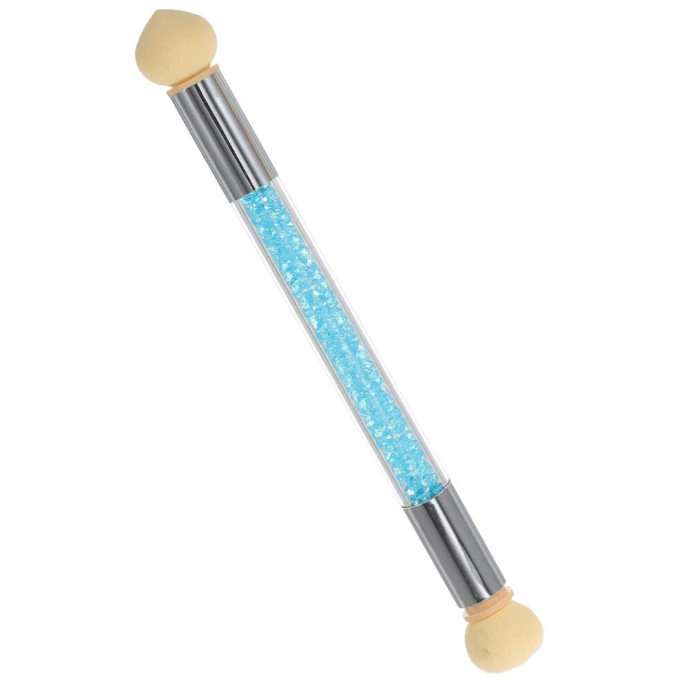 Nail Art Sponge Brush with Replaceable Tips for Gradient Manicure, Reusable Ombre Tool for Salon and Home