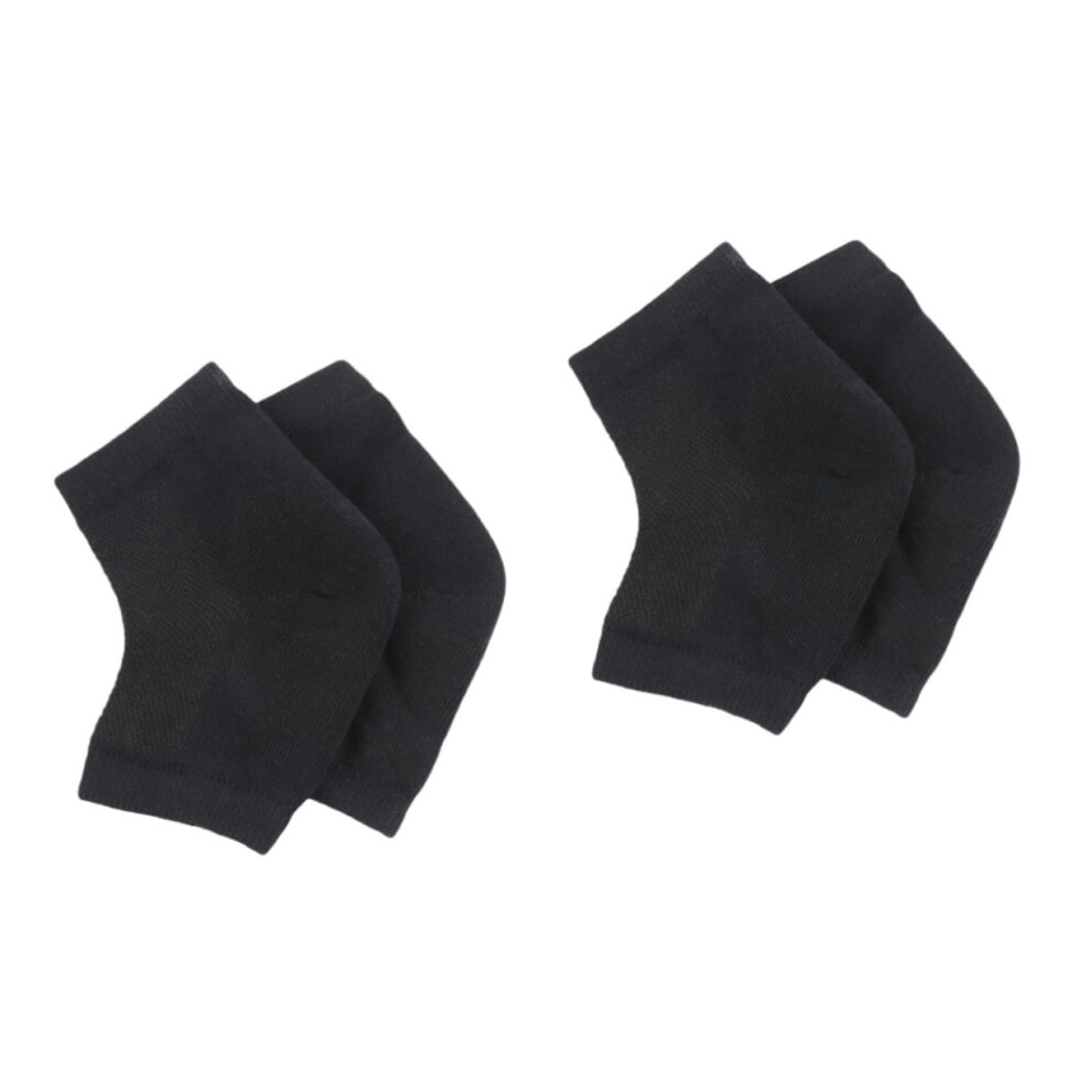 Moisturizing Heel Socks with Gel Pads â Open Toe Breathable Sleeve for Dry Cracked Heels, 6 Pairs