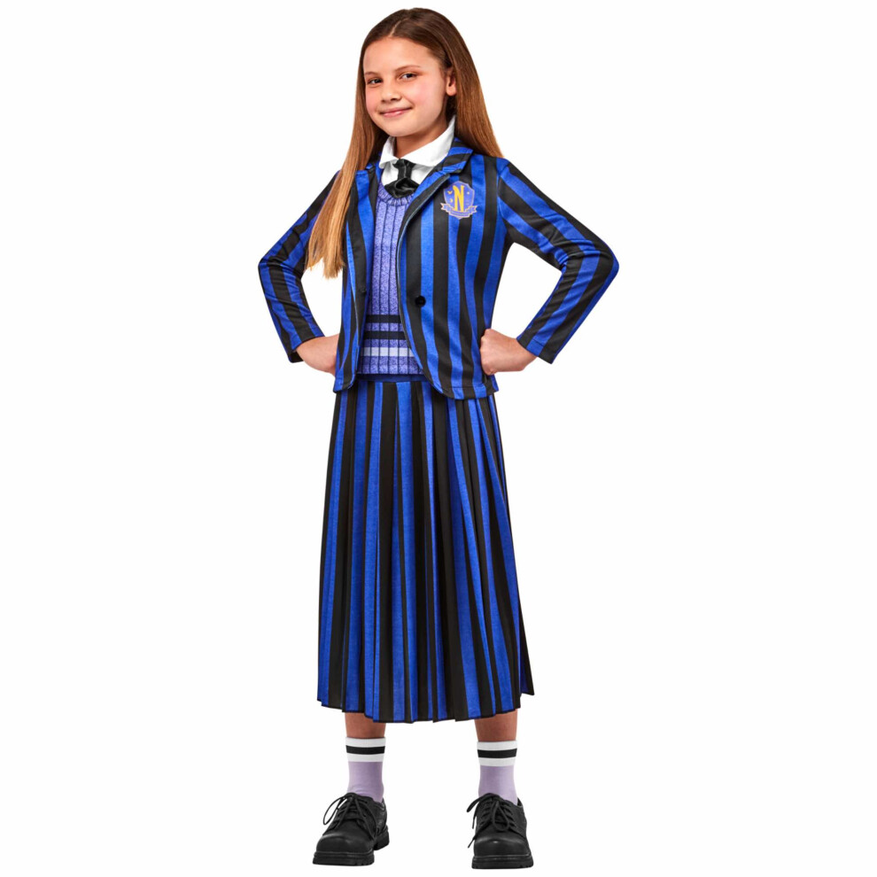 Photos - Fancy Dress Rubies , Blue) Wednesday Addams Blue Nevermore Academy Movie Kids Girls Costume (Small (6)
