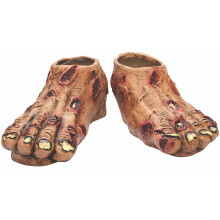Zombie Latex Realistic Horror Mens Costume Accessories Foot Flesh Feet