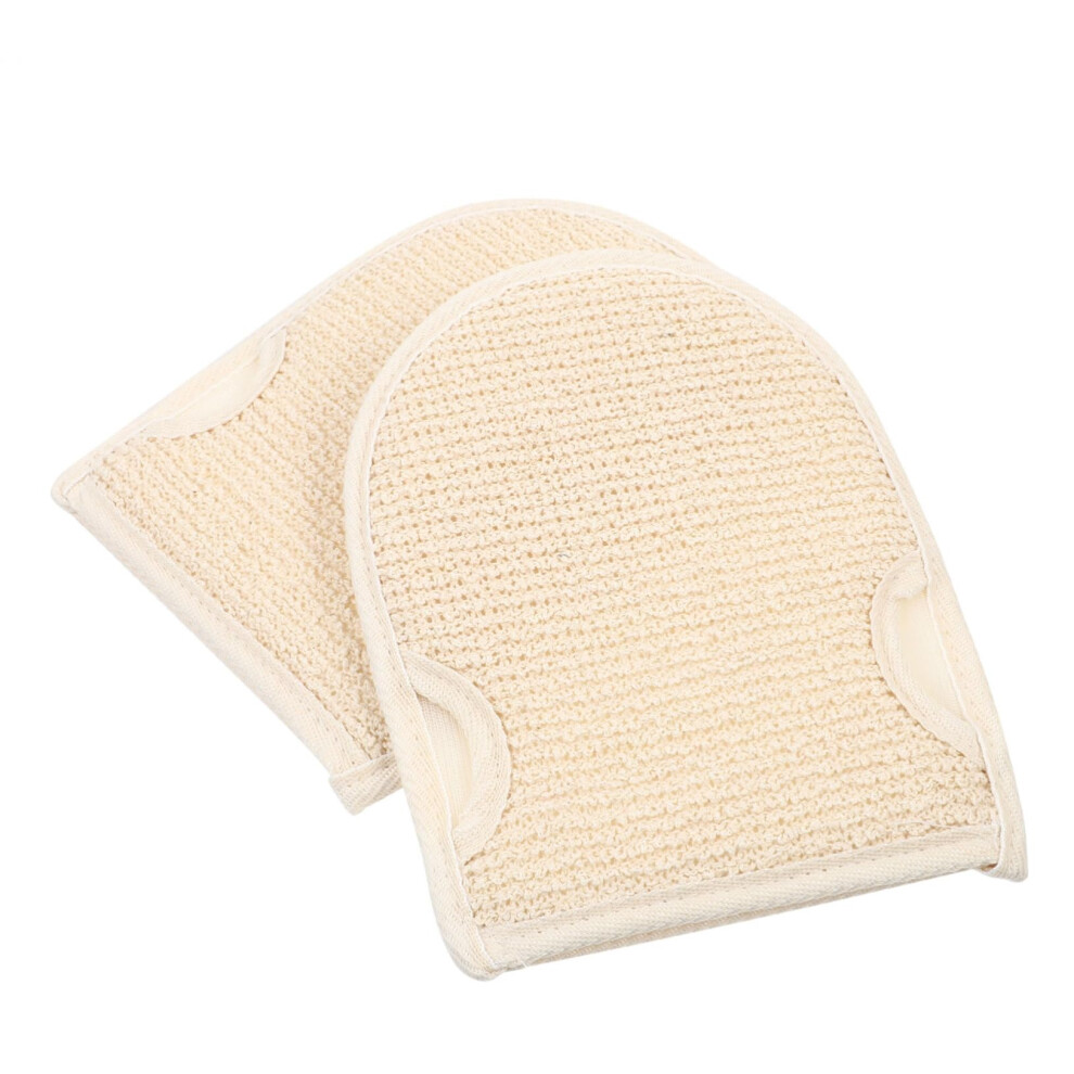 2pcs Exfoliating Shower Gloves DualSided Body Scrubbing Mitts for Deep Cleaning and FullBody Spa Care