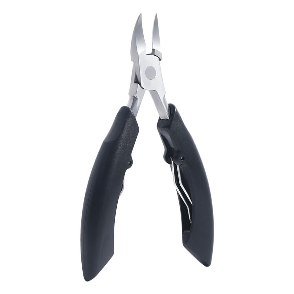 Black Ingrown Toenail Nipper Stainless Steel Precision Narrow Beak Ergonomic Nail Cutter