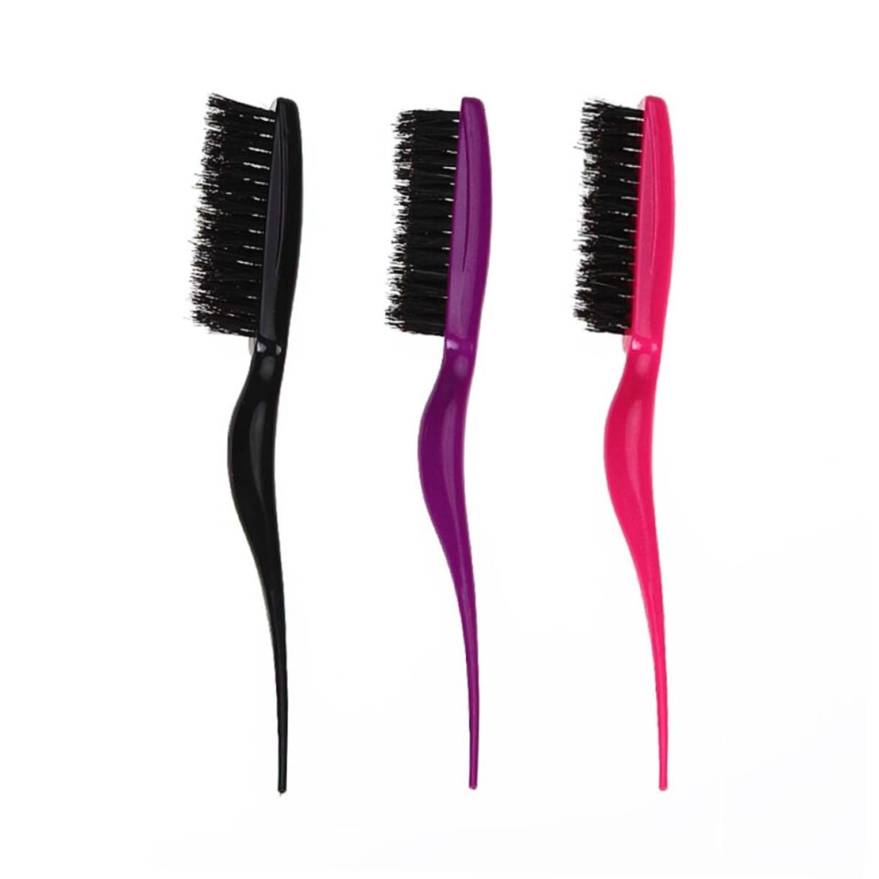 3pcs Boar Bristle Hair Brush Set for Thick Hair Double Sided Detangling Hair Brush