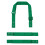 Premier (One Size, Emerald) Premier Swap & Pop Customizable Apron Straps 1
