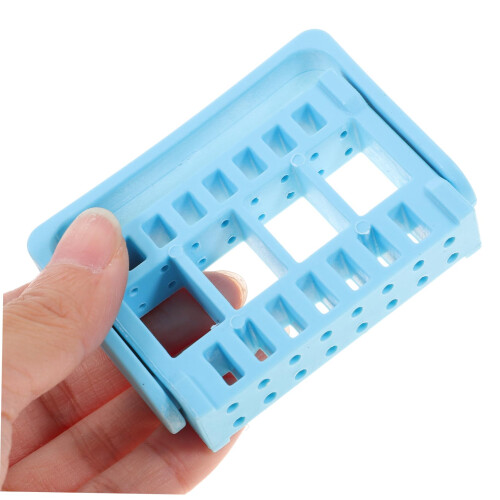 Foldable Nail Drill Bit Holder Case with 16 Slots for Organized Storage, Professional and Home Use 1