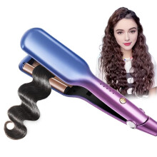 3 Barrel Hair Waver Curling Iron for Beach Waves, Ceramic Coating, Adjustable Temperature, Dual Voltage