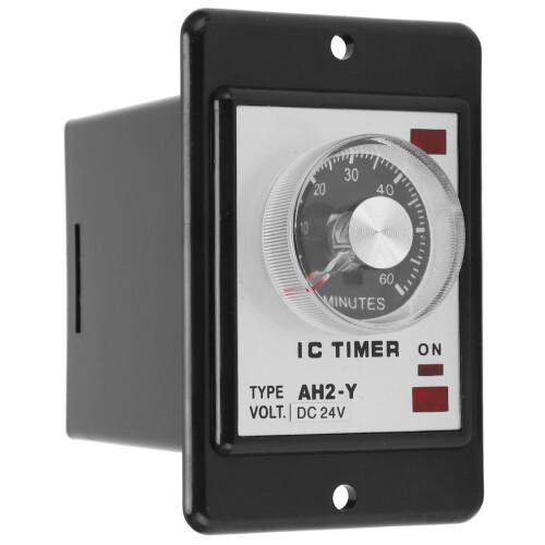 AH2-Y 60M Mini Time Delay Relay 8-Pin Controller ABS Shell 24VDC 1