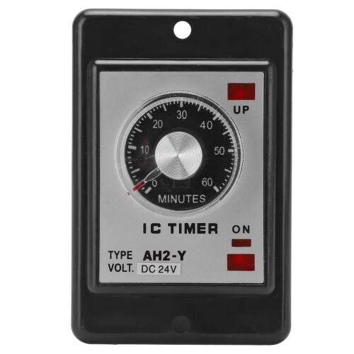 AH2-Y 60M Mini Time Delay Relay 8-Pin Controller ABS Shell 24VDC 2