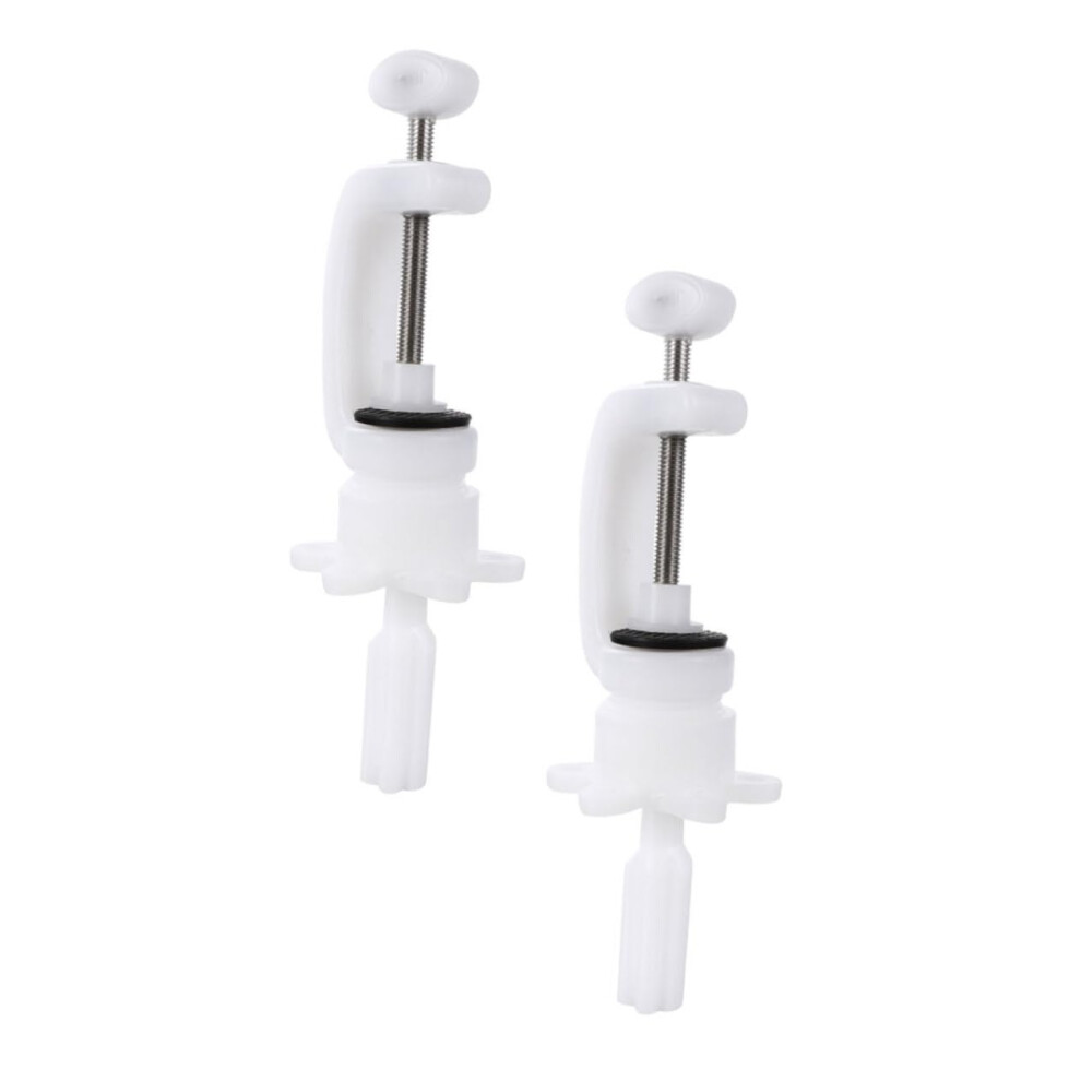 2pcs Adjustable Wig Mannequin Stand with Secure Table Clamp and 360 Rotating Head for Styling
