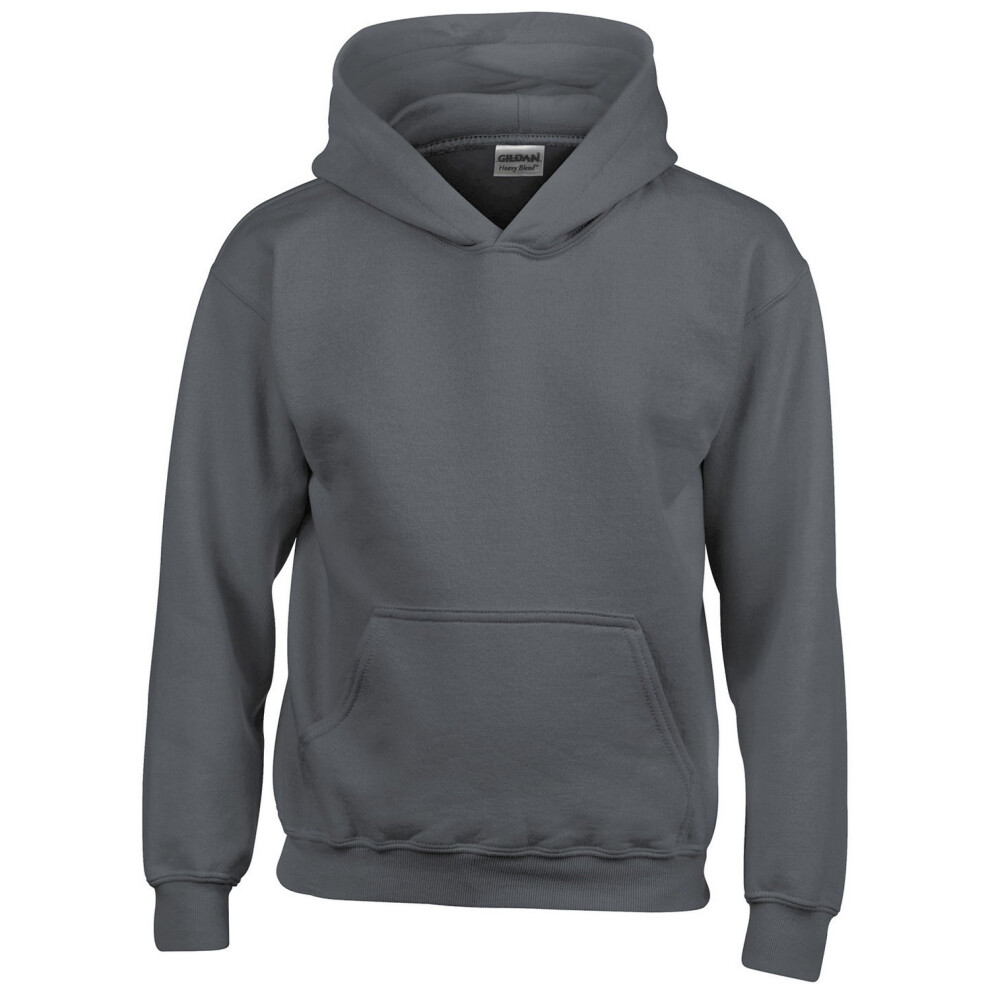 Gildan (12-13 Years, Charcoal) Childrens/Kids Heavy Blend Hoodie Multicoloured