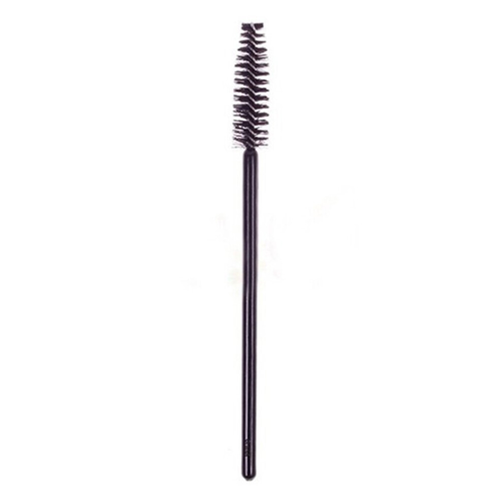 Black 50Pcs Disposable Eyelash Brushes Mascara Wands For Makeup And Brow Application