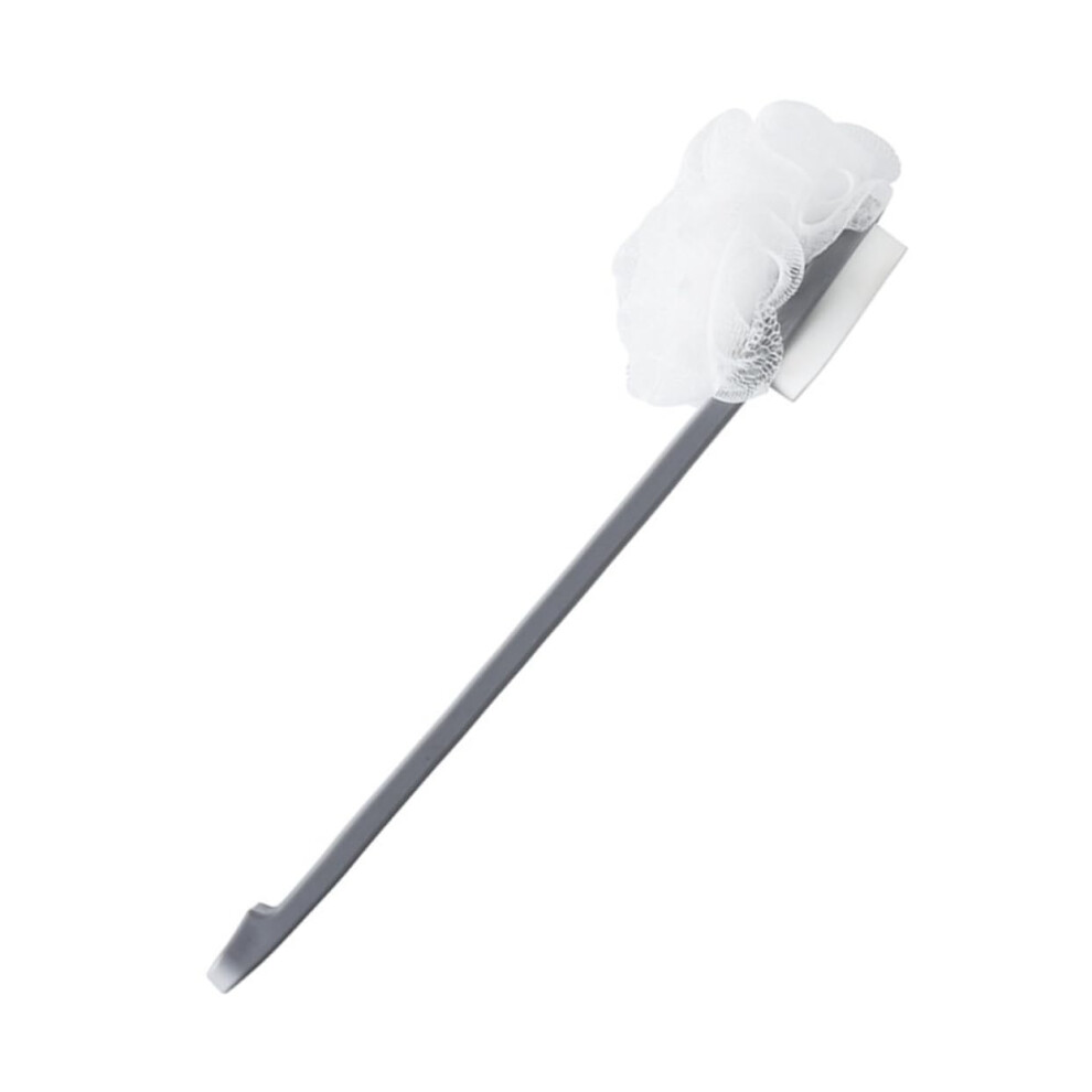 DualSided Back Scrubber Bath Brush with Long Handle for Shower Exfoliating Wet Dry Use