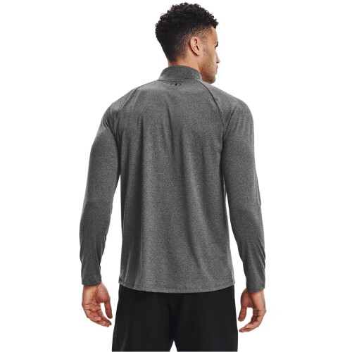 Under Armour (S, Carbon Heather/Black) Under Armour Mens 2.0 Half Zip Technical Top 2