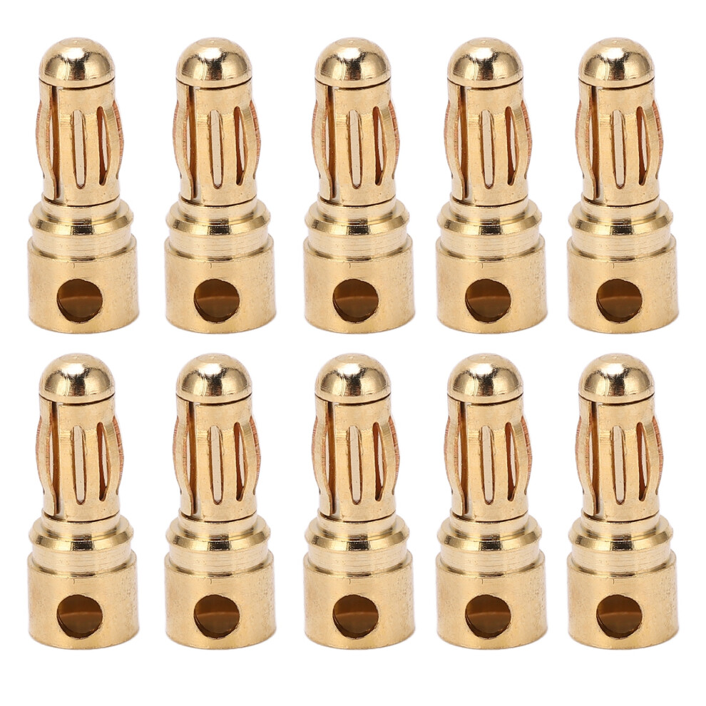 10pc Gold Plated Banana Plug for Test
