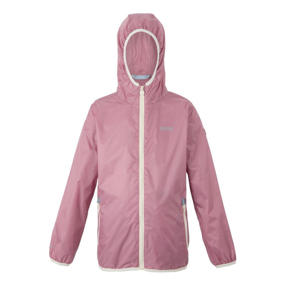 Regatta (13 Years, Lilas/Light Vanilla) Great Outdoors Childrens/Kids Lever Ii Packaway Rain Jacket
