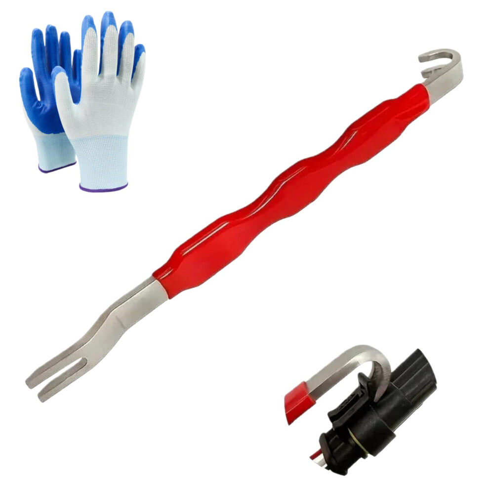 Automotive Connector Removal Tool With Dualend Design And Nonslip Grip For Most Vehicles (Red) Red 9455672024310