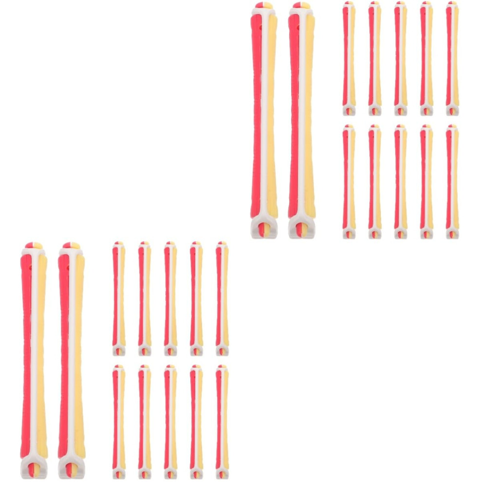 Hair Curlers and Perm Rods Set 24pcs Reusable for Long and Short Hair Salon and Home Use
