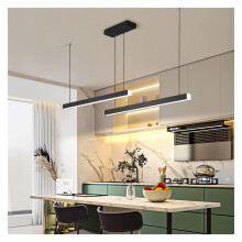 Modern Nordic Pendant Light LED Chandelier Gold Black 140cm for Dining Room and Restaurant Decor