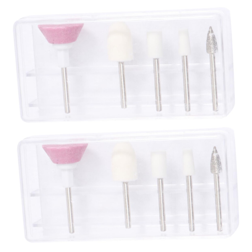 5Pcs Professional Nail Drill Bits Set For Manicure And Pedicure With Multiple Head Assortment 9174973607922