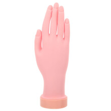 Practice Hand for Nail Art with Realistic Skin Texture and Stable Base – Right Hand Model