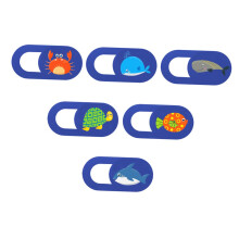 6pcs Webcam Cover Slide for Laptop and Phone, Animal Pattern Privacy Shield with Adhesive