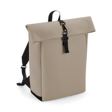 (One Size, Clay) Bagbase Roll Top PU Backpack
