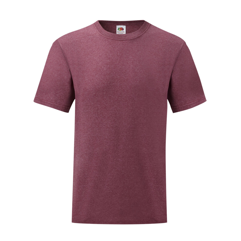 Fruit Of The Loom (Xxl, Heather Burgundy) Mens Valueweight T-Shirt Red,Multicoloured