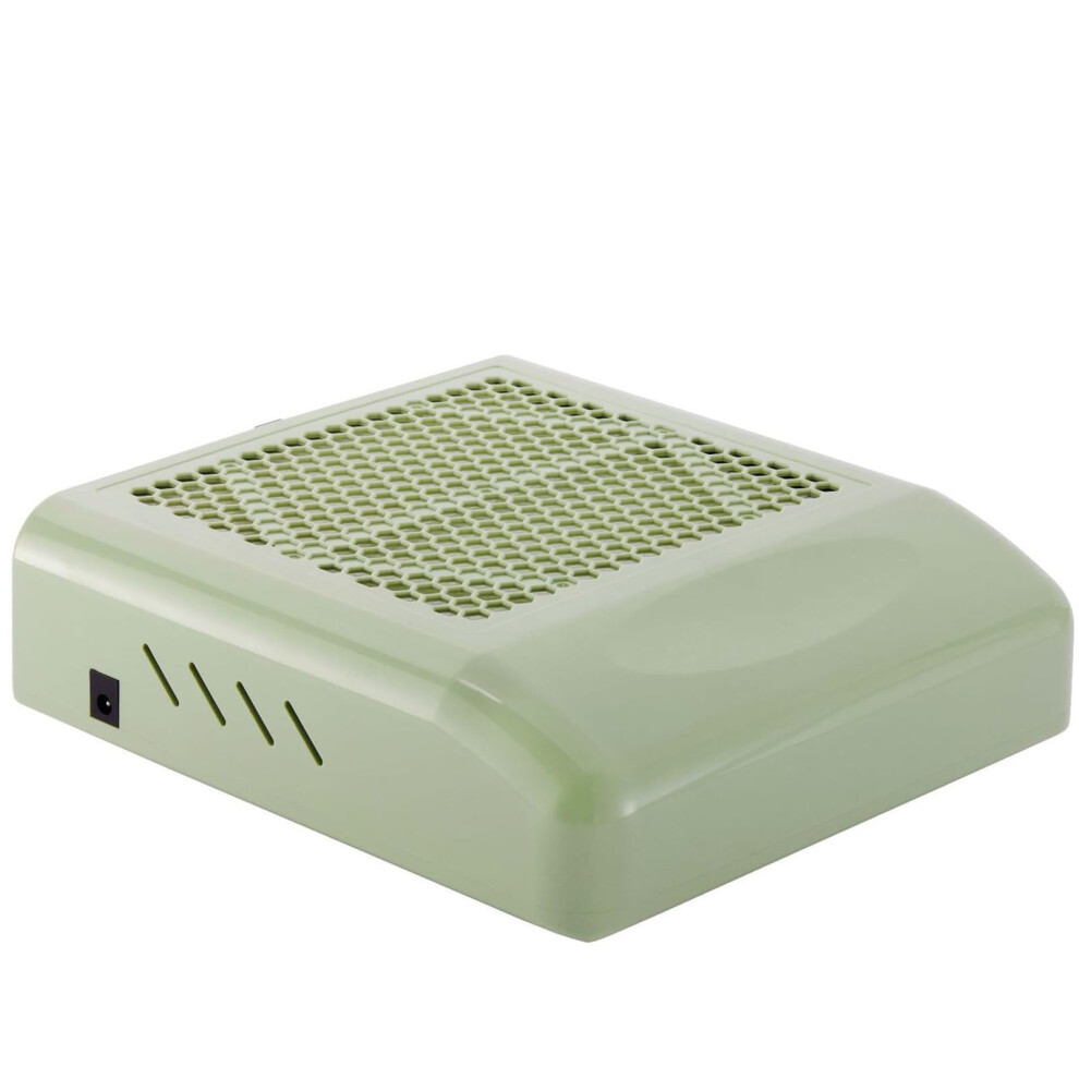 Nail Dust Collector with Reusable Filter Electric Nail Vacuum for Acrylic Gel Manicure Green