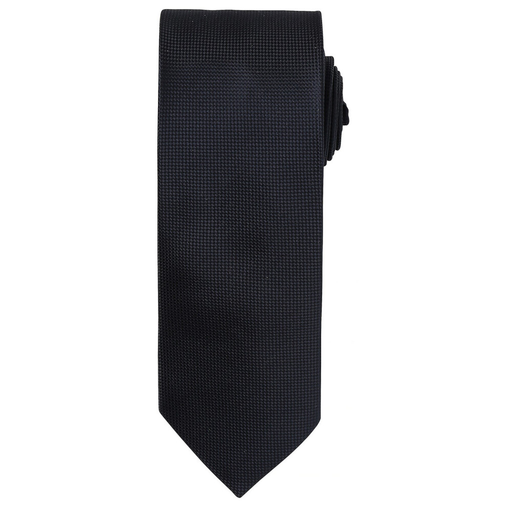 Premier (One Size, Black) Unisex Adult Micro Waffle Tie