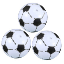 3Pcs Inflatable Footballs Floats on Water for Pool and Beach Soccer Fun Summer Activity for Adults