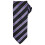 Premier (One Size, Black/Rich Violet) Premier Mens Stripe Waffle Tie 1
