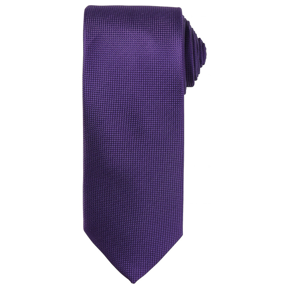 Premier (One Size, Purple) Unisex Adult Micro Waffle Tie
