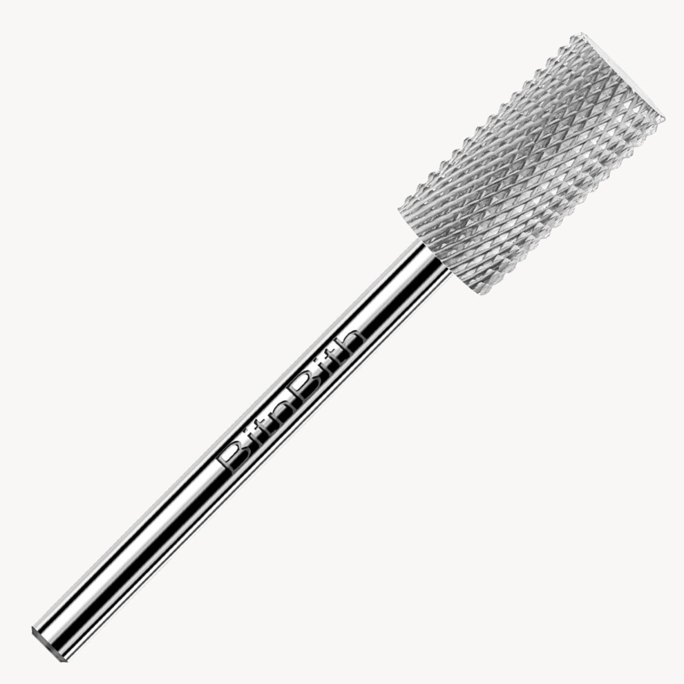 Tungsten Carbide Nail Drill Bit 3/32 Professional Safety Cylinder Fine Grit for Acrylic and Gel Removal