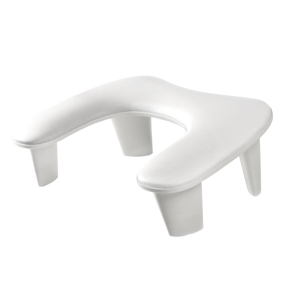 Ergonomic U Shape Manicure Hand Rest with Comfortable Wrist Support and PU Leather Detachable Stand