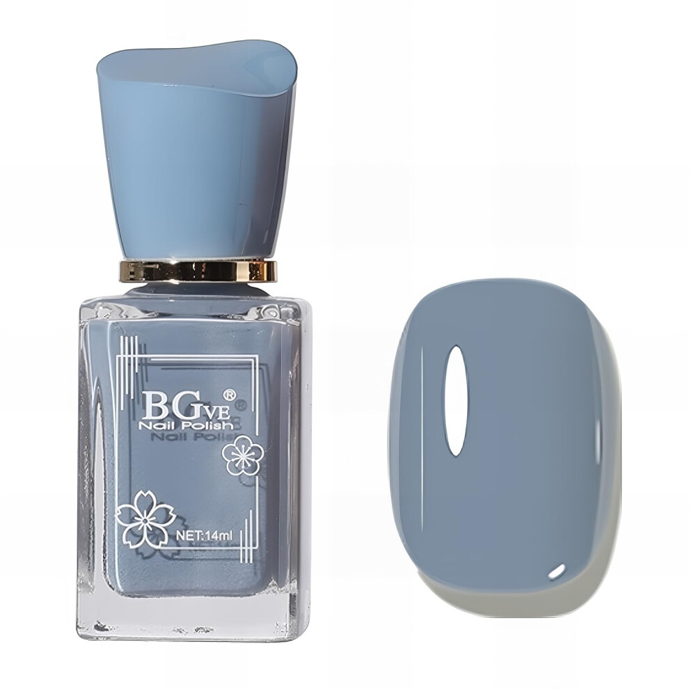 Blue Nail Polish Quick Dry Light Varnish Long Lasting Gloss For Women Nail Art