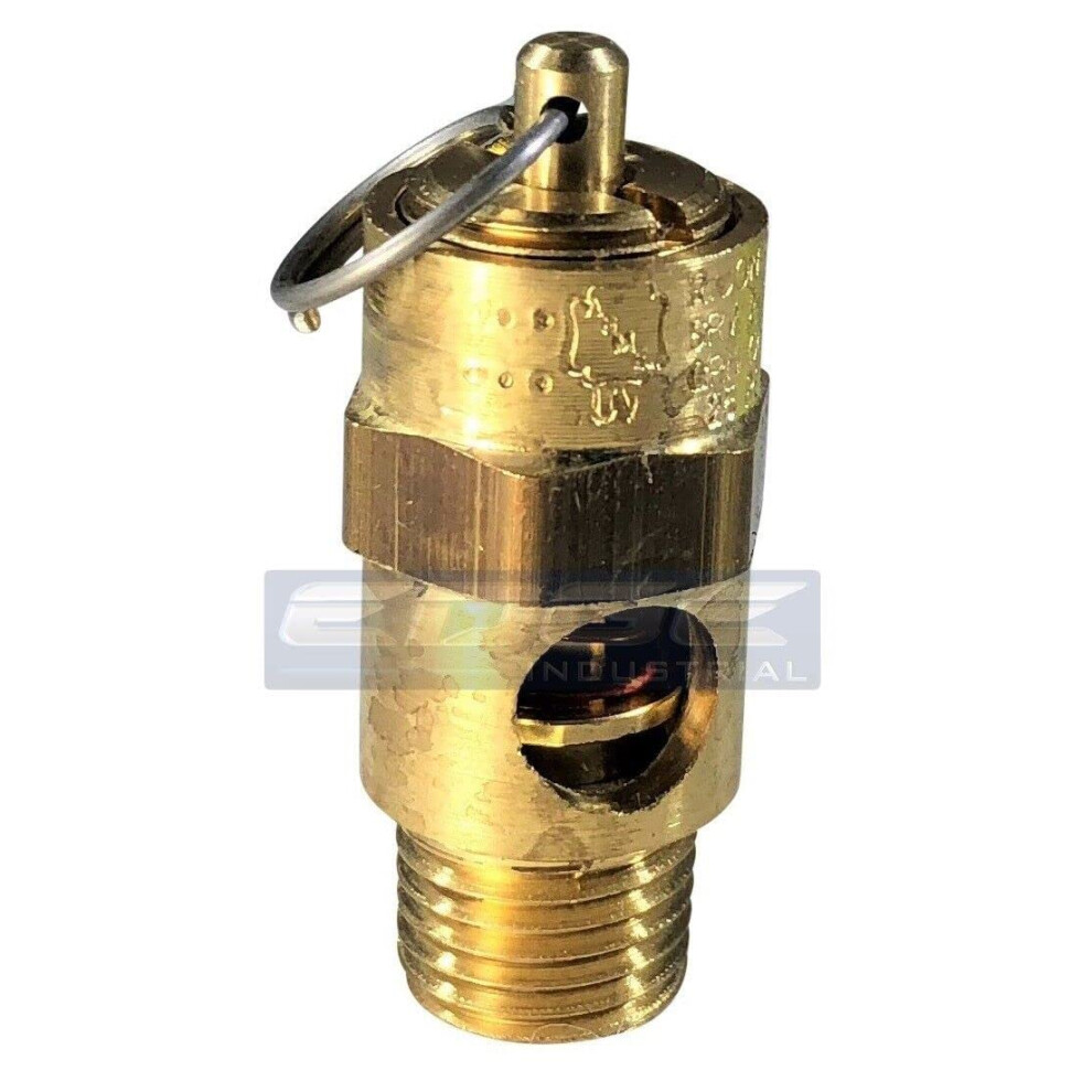 225 Psi Air Compressor Safety Valve Brass Pressure Relief 1/4Inch Npt Corrosionresistant 9070919065774