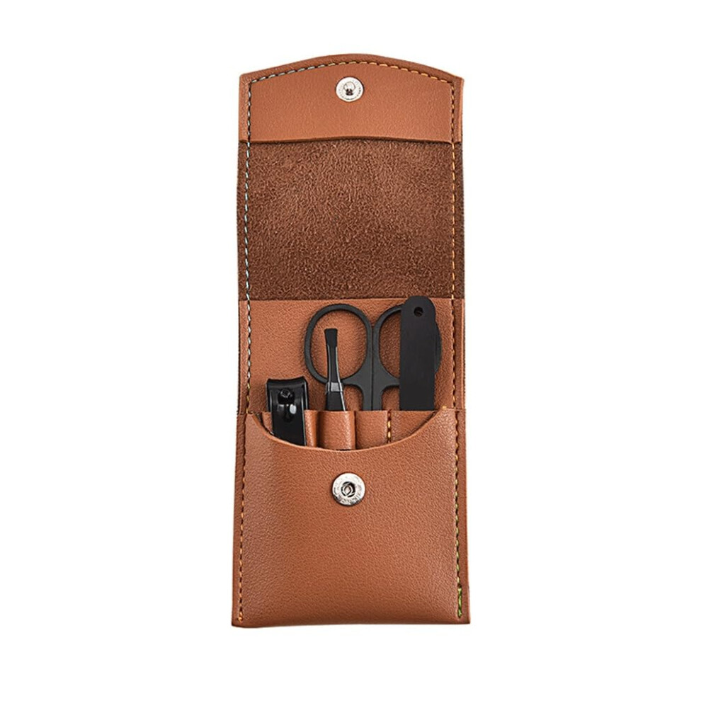 Nail Clipper Set with 4 Precision Sharp Blades, Compact Travel Case and Ergonomic Grip